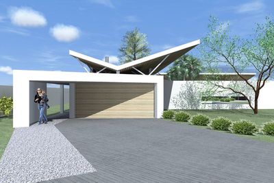 Villa avec piscine et jardin projet dans le Médoc HA 14 