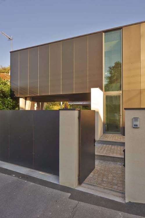 Hybre architecte Bordeaux Vue façade extérieure parc Bordelais