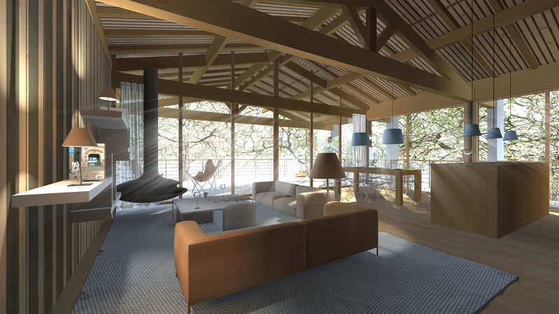 Maison bassin architecte