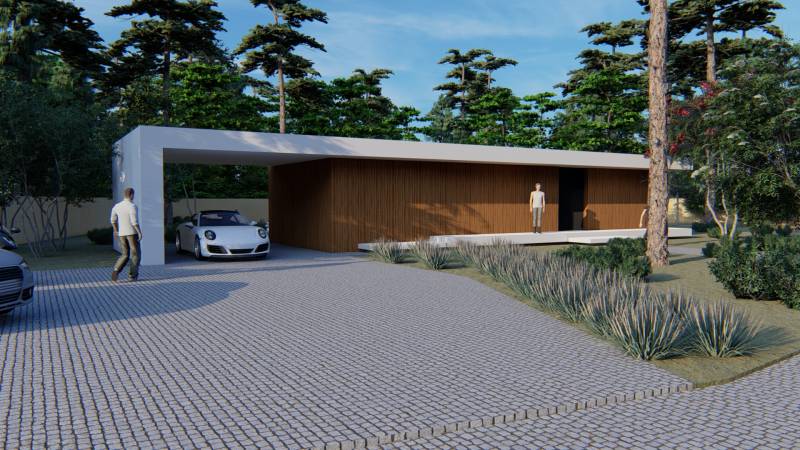 Maison luxe bassin hybre architecte